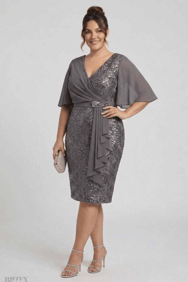 Miabella Dantel Payet Kısa Elbise 1149btx