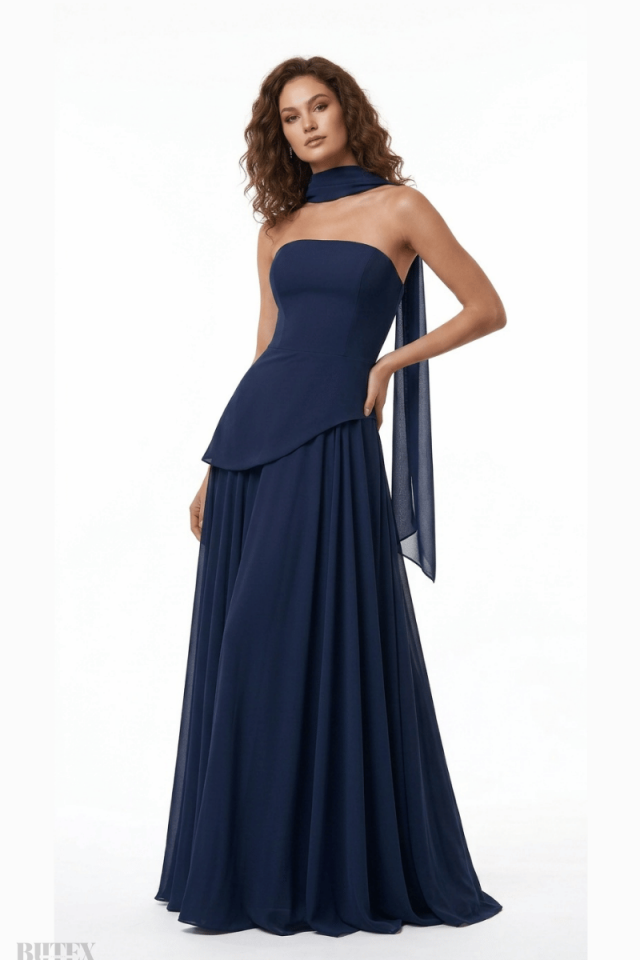 Miabella Straplez Abiye Elbise 1163btx