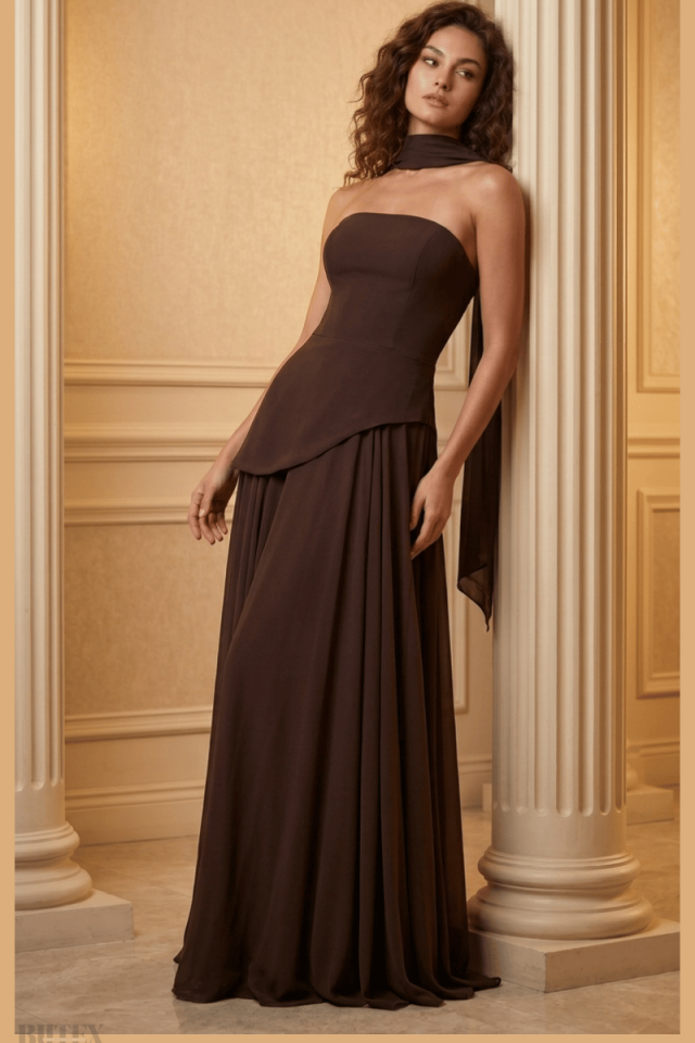 Miabella Straplez Abiye Elbise 1163btx